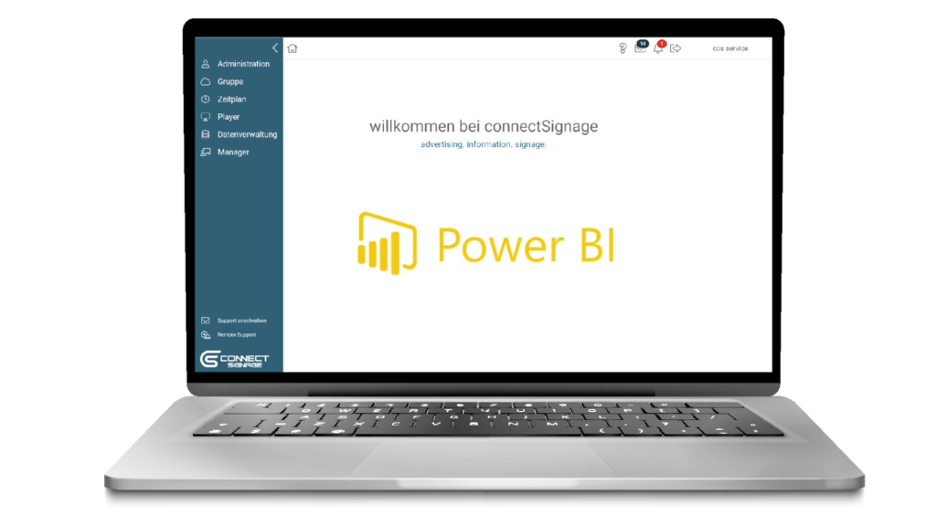 Power BI-Integration in connectSignage